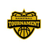 Tournament Basketball logo template 02 Thumbnail