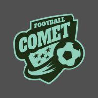 Comet Football logo template Thumbnail