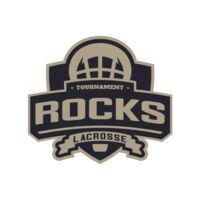 Rocks Tournament Lacrosse Logo Template Thumbnail