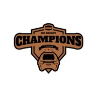 Champions Team Ice Hockey logo template Thumbnail