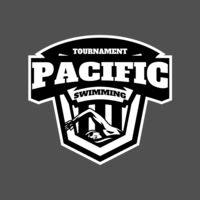 Pacific Swimming Tournament logo template Thumbnail