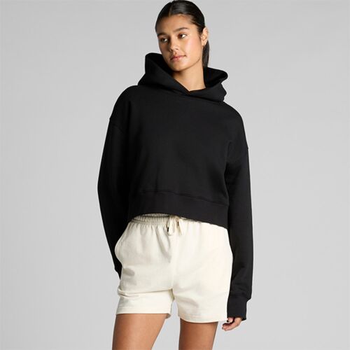 Womens Relax Crop Hood (Heavyweight) Thumbnail