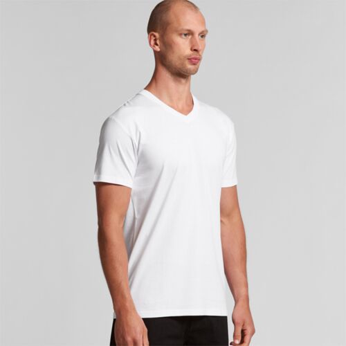 Mens Staple V Neck Tee (Midweight) Thumbnail