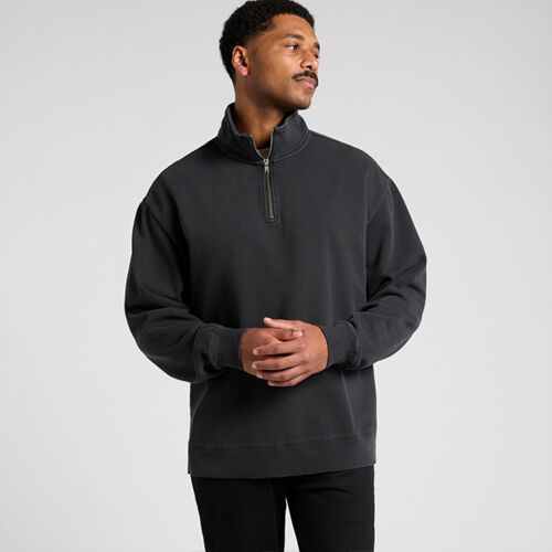 Mens Faded Relax Half Zip Crew Thumbnail